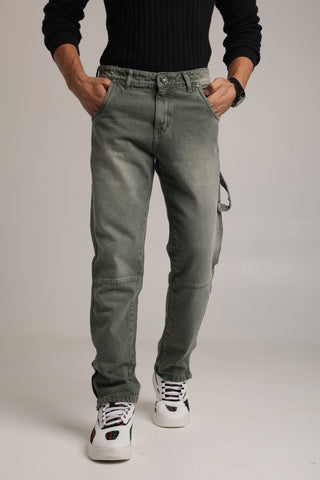 Men's Distressed Mid-Wash Mom Fit Jeans (Copy)